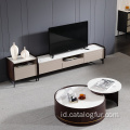 Perabotan ruang tamu modern meja TV kayu meja samping meja kopi untuk minimalis
